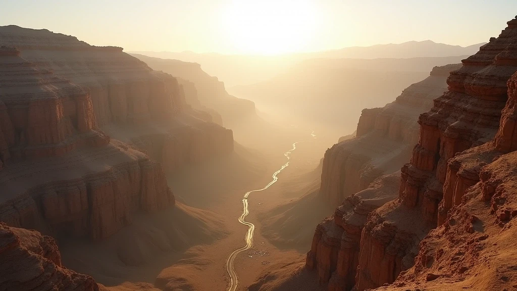 Panoramablick auf die dramatische Canyon-Landschaft von Anantara Al Jabal Al Akhdar in Oman