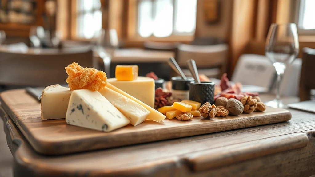 Schweizer Käsplatte mit Alpkaese in Restaurant in Andermatt, rustikales Ambiente