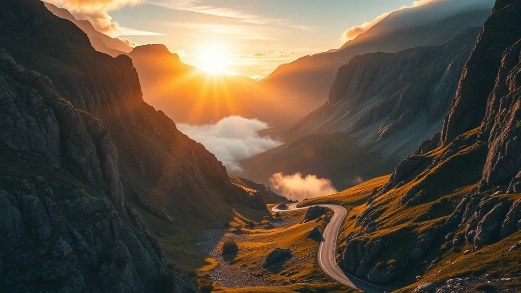 Goldene Stunde am Passo Pordoi in Arabba, Dolomiten-Landschaft