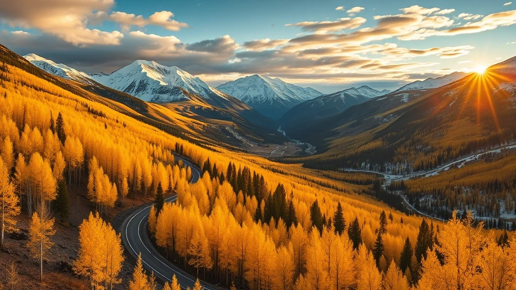 Panoramablick auf den Independence Pass in Aspen bei Sonnenaufgang
