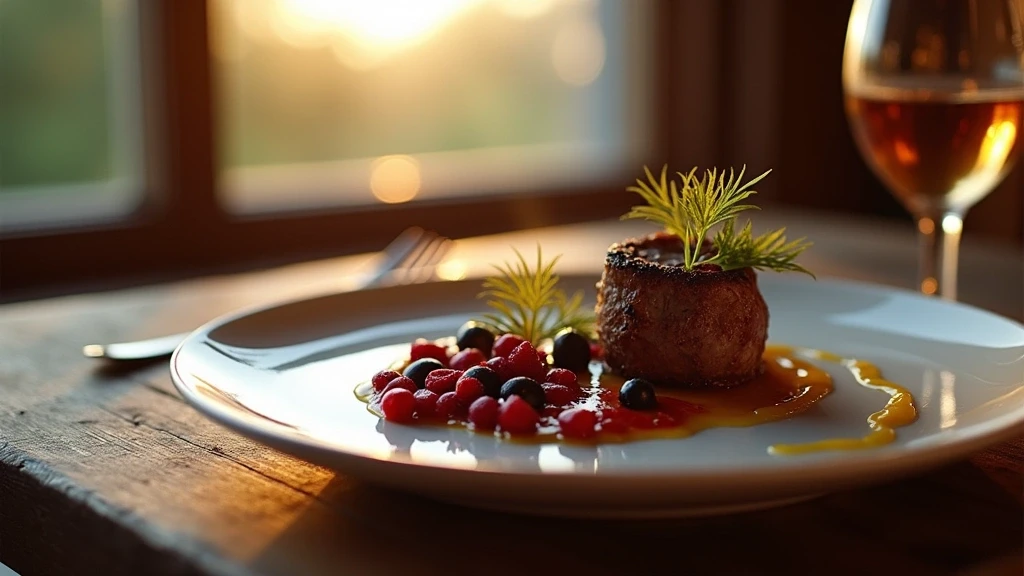 Traditionelle schottische Kueche mit Wildfleisch in Aviemore, Schottland