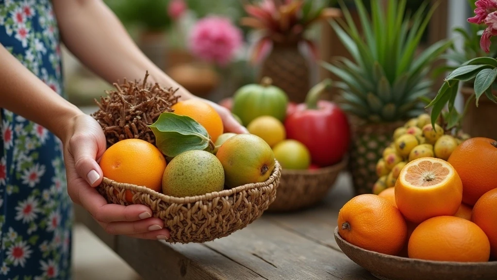 Frische lokale Produkte und Blumen vom Cardwell-Sonntagsmarkt in Australien