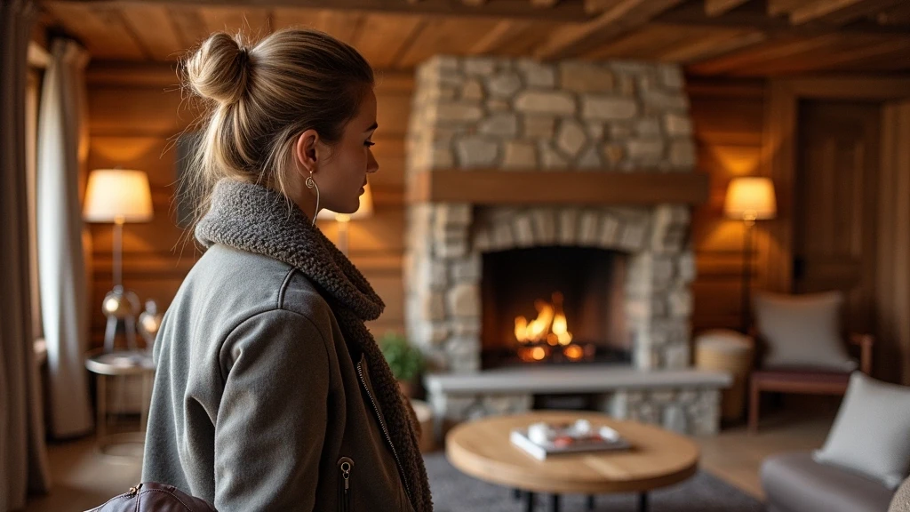 Architektonische Details im Chalet de la Source in Frankreich