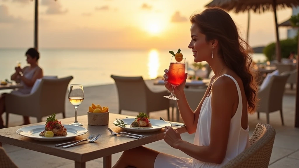 Elegantes Abendessen am Strand von Constance Lemuria, Seychellen mit Creole-Kueche