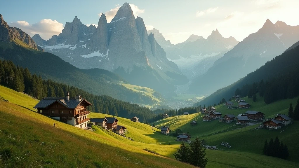 Luftaufnahme der Dolomiten bei Corvara in Badia zur goldenen Stunde mit Piz Boè Gipfel