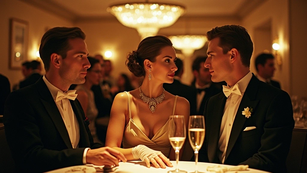Deauville Casino Barrière Innenansicht - art deco Architektur mit glamourösen Gaesten bei einem Aperitif