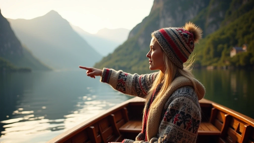 Lokale Führerin zeigt Fjord-Sehenswürdigkeiten von Boot aus in Flåm