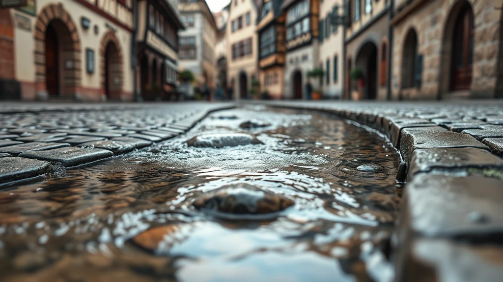 Die berühmten Freiburger Bächle – kleine Wasserläufe in den mittelalterlichen Gassen