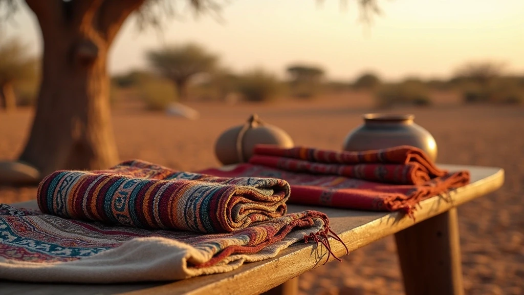 Traditionelle namibische Textilien und Handwerkskunst in Helmeringhausen, Namibia