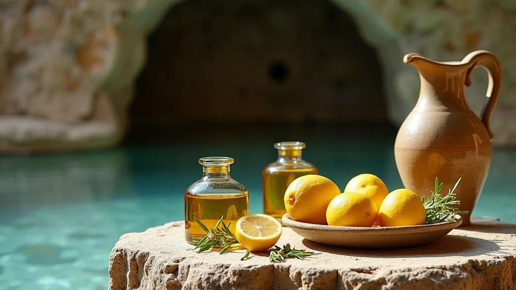 Traditionelle italienische Keramik und lokale Produkte in Ischia Thermal-Höhlen
