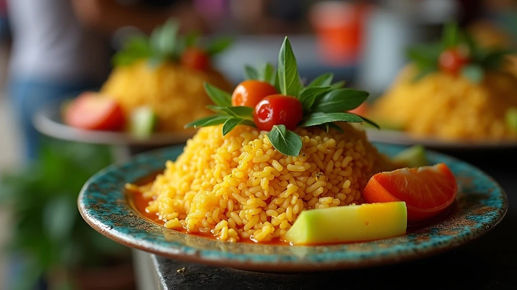 Detailaufnahme von authentischem Thai Street Food auf einem Nachtmarkt in Ko Samui