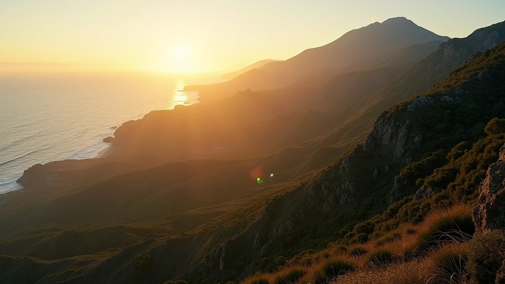 Dramatische Luftaufnahme der Caldera de Taburiente auf La Palma zur goldenen Stunde
