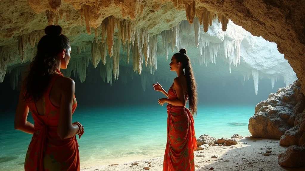 Kulturelle Führung durch die Malediven Atoll-Höhlen mit traditioneller Kleidung