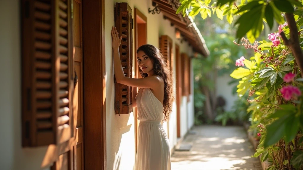 Kulturelle Architekturdetails bei Mango House Seychelles mit traditionellem kreolischem Stil