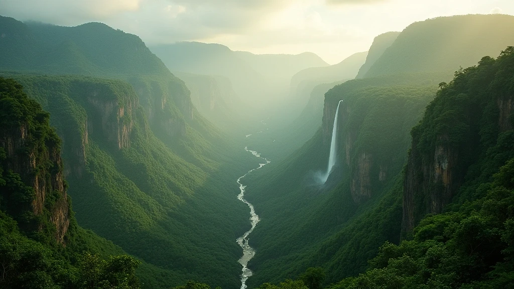 Panoramablick auf den Black River Gorges Nationalpark von Alexandra Falls auf Mauritius