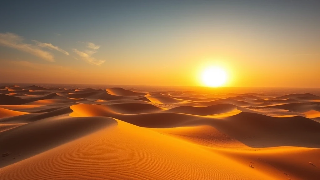 Panoramablick auf die Wüste von Mekka bei Sonnenuntergang in Saudi-Arabien