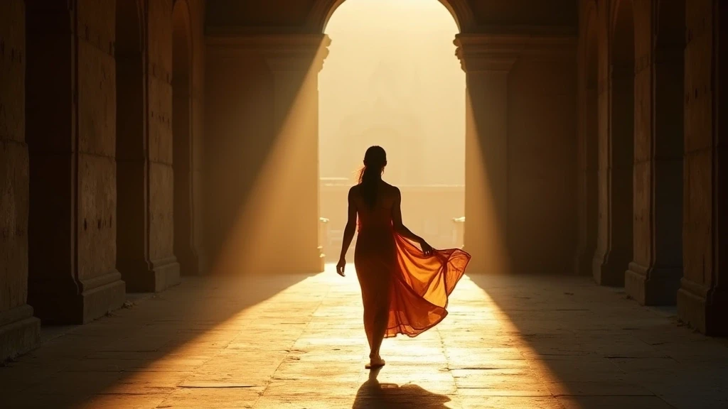 Elegante Reisende im Andawthein-Ordinationssaal in Mrauk U, Myanmar