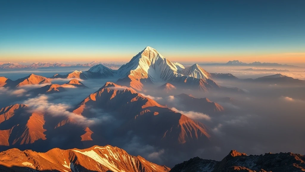 Panoramablick auf die Rupal Wand des Nanga Parbat vom Rakhiot Gipfel, Pakistan