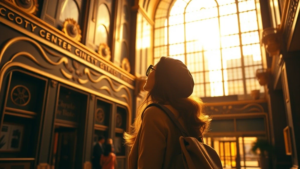 Reisende bewundert Art-Deco-Details im Chrysler Building in New York City