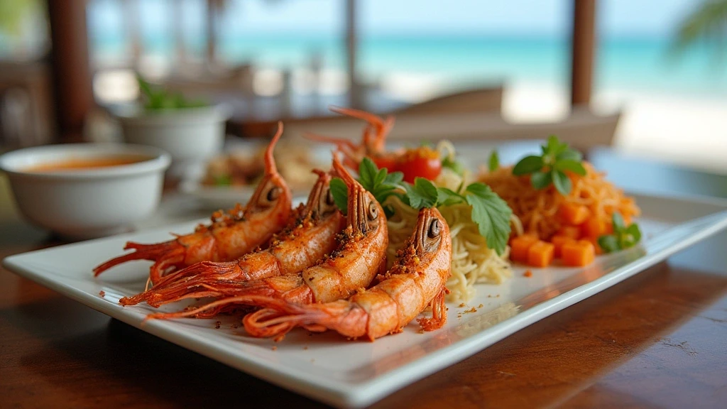 Authentische Thai-Kueche mit Meeresfruechten in einem Luxusrestaurant in Pattaya