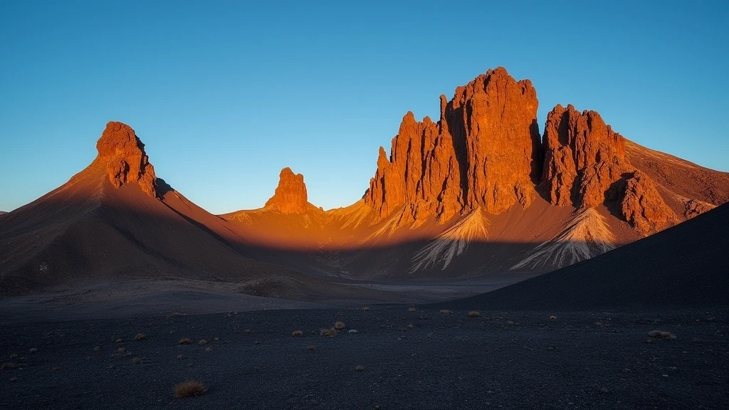 Goldene Stunde an den Roques de García im Pico del Teide Nationalpark in Spanien