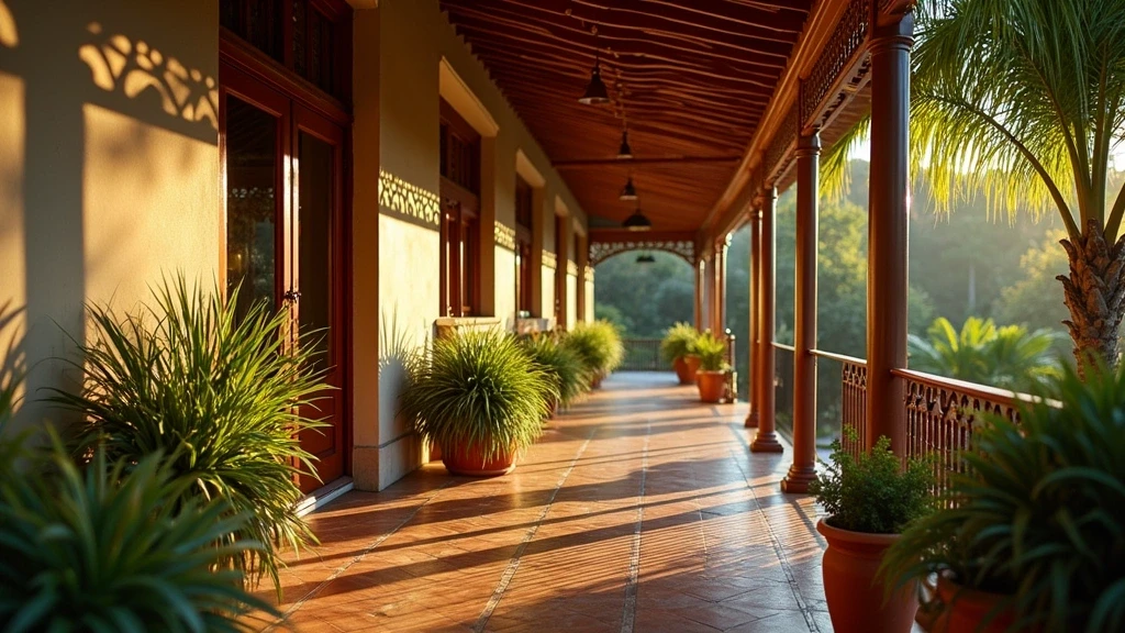 Detailaufnahme einer traditionellen Queenslander Veranda in Port Douglas