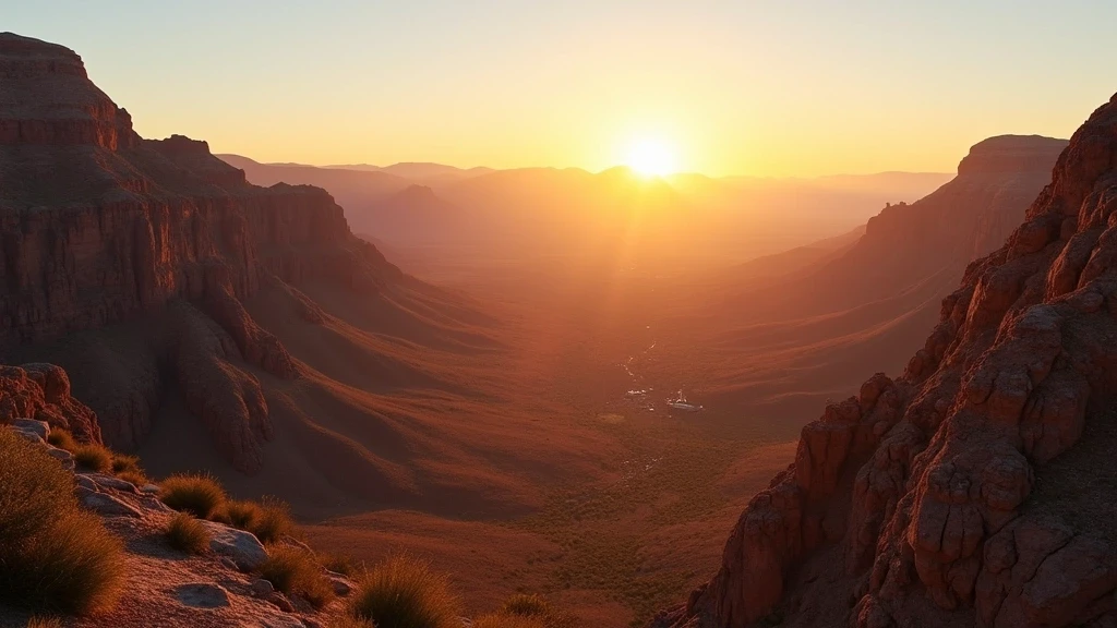 Panoramablick auf die bergige Landschaft um Rosh Pinah in Namibia