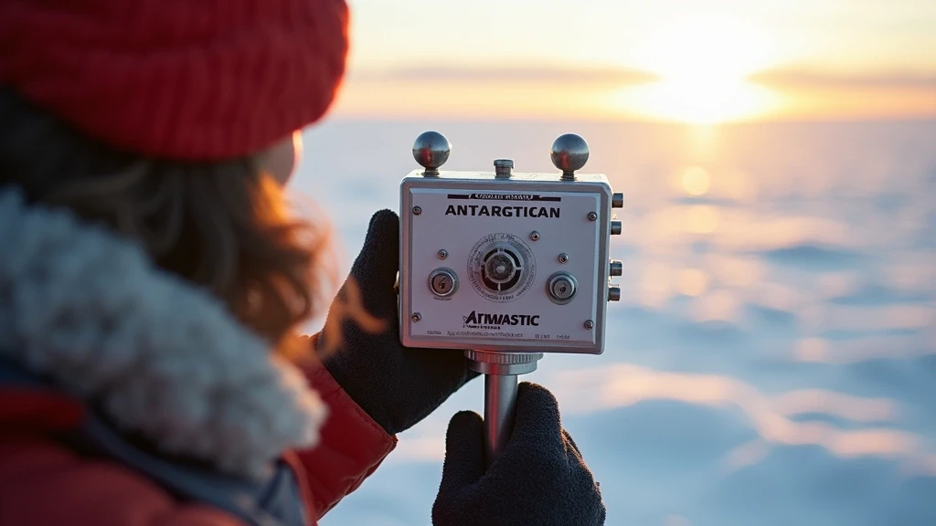 Wissenschaftler bei Forschungsarbeit auf dem Eisschelf im Rossmeer, Antarktis