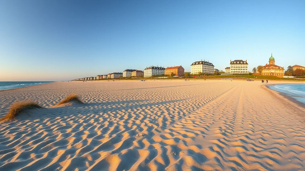Goldene Stunde am Binzer Strand auf Rügen mit Strandkörben und Ostsee