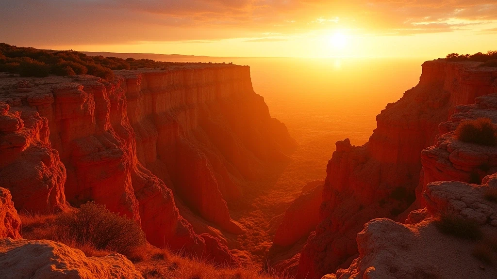 Sonnenuntergang über den ockerfarbenen Felsen von Saint-Saturnin-lès-Apt im Luberon
