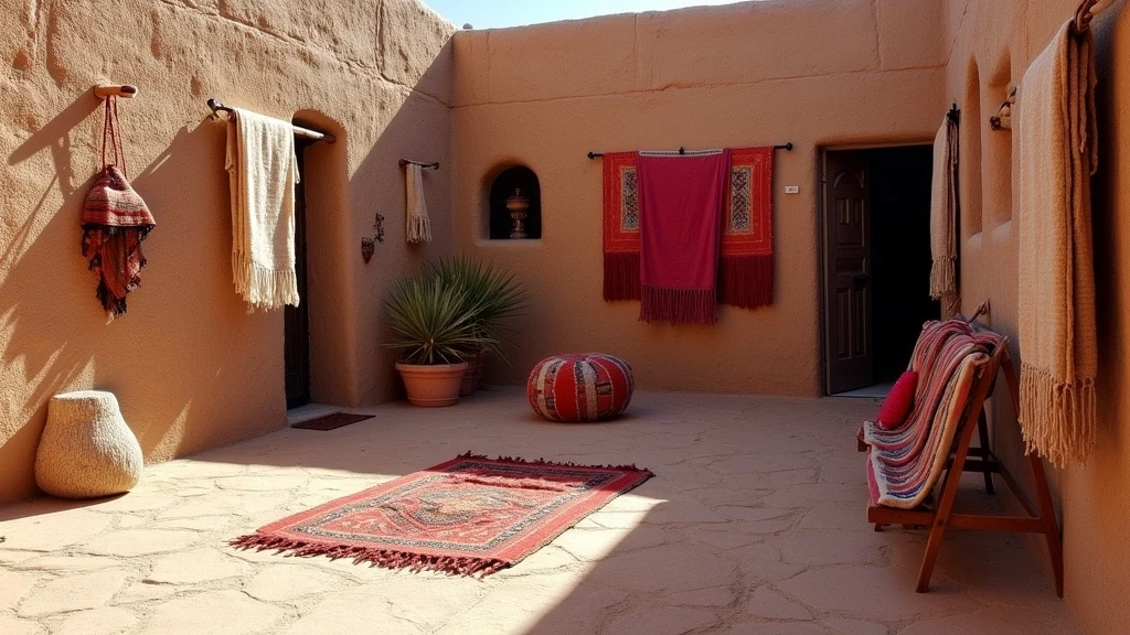 Traditionelle Lama-Wolltextilien und Handwerk in San Pedro de Atacama, Chile