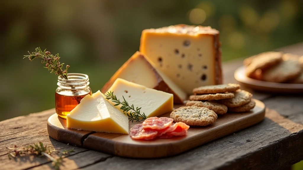Artisaneller schottischer Kaese- und Charcuterie-Teller mit lokalen Spezialitaeten