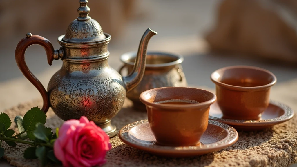 Traditionelle omanische Kaffeezeremonie in der Six Senses Zighy Bay