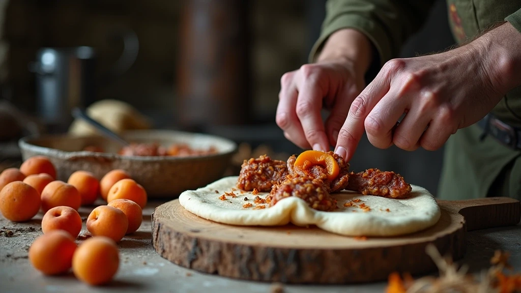 Traditionelle Balti-Kueche in Skardu mit Yak-Fleisch, Aprikosen und hausgemachtem Brot