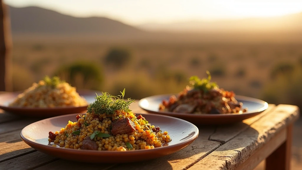 Traditionelle andine Küche auf handgefertigtem Geschirr in Socaire, Chile