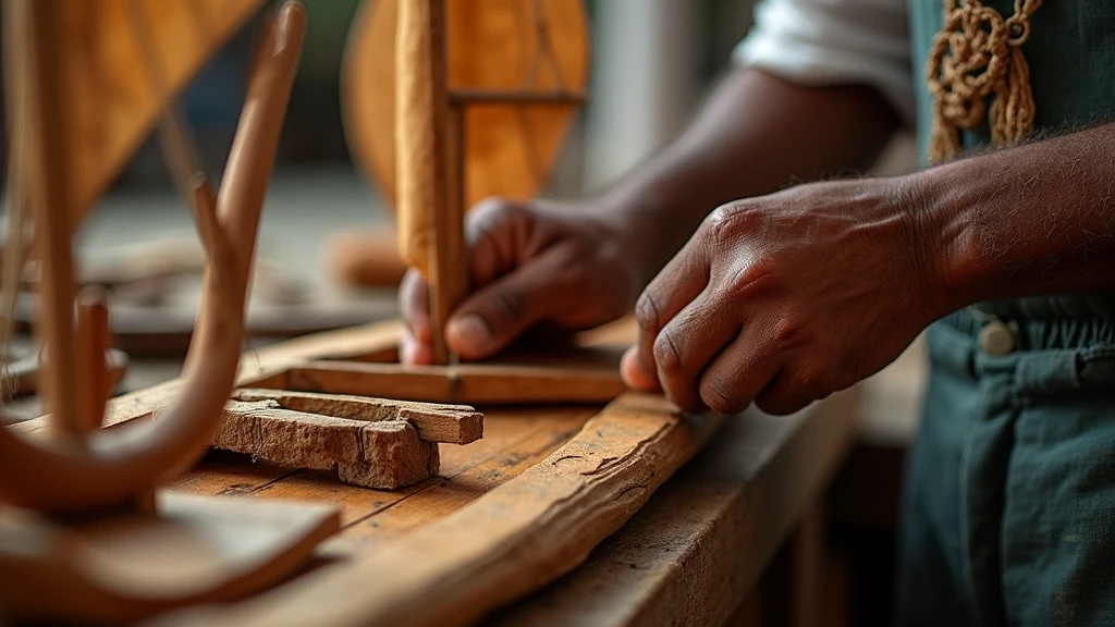 Traditioneller Bootsbau auf Bequia mit Handwerker und Mahagoni-Holz zur goldenen Stunde