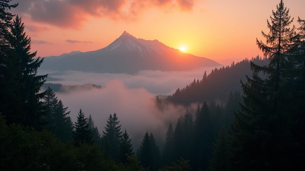Sonnenaufgang am Feldberg-Gipfel im Schwarzwald bei Titisee-Neustadt