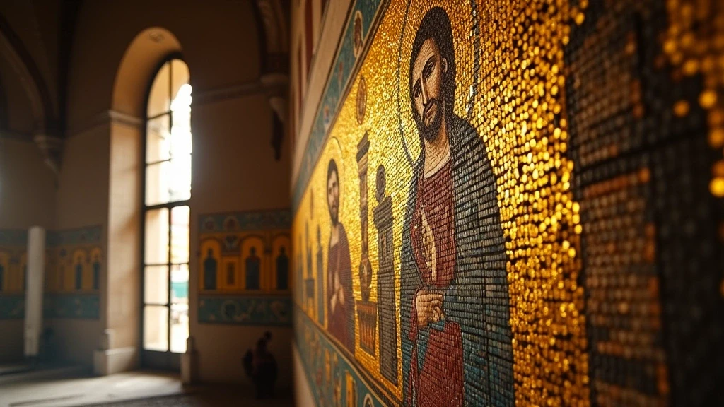 Detailaufnahme der byzantinischen Mosaike in der Basilika Santa Maria Assunta in Torcello