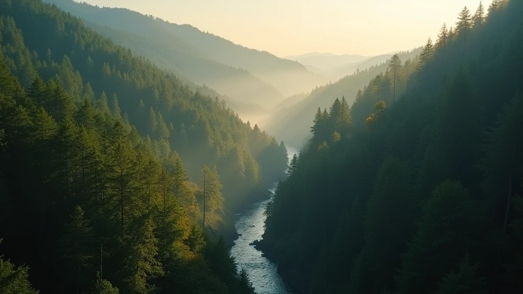 Luftaufnahme der Triberger Wasserfälle im Schwarzwald zur goldenen Stunde