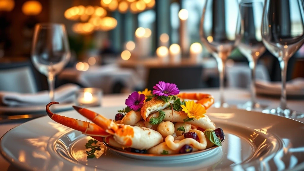 Gourmet-Erlebnis in Washington D.C. mit kunstvoll angerichteter Chesapeake Bay Krebs-Spezialitaet